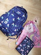 Plecak Loozz jednorożec 3-komorowy CoolPack piórnik worek