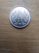 Polska 1 zł 1977 stan I/-I