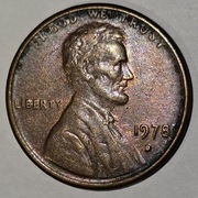 1 cent USA, Ameryka 1978 D