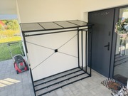 Metalowy stojak wiata na drewno 