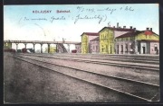 KOLUSZKI Koljusky dworzec kolejowy wiadukt  1916
