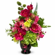 Kompozycja nagrobna do wazonu na grób cmentarz stroik wiązanka różowa