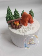 Figurki z masy cukrowej namiot  ręcznie robione na zamówienie 