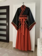 Nowy! Strój narodowy chinski azjatycki ludowy przebranie kimono