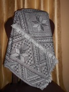 Komplet narzut żakardowych - tkanych wersalka I fotele 