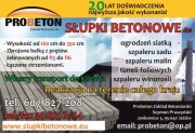 Słupki betonowe do siatki, szpaleru sadu PRODUCENT