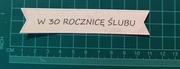 Baner 30 rocznica ślubu
