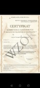 Certyfikat kompetencji zawodowej rzeczy i osób 