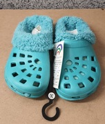 Klapki kroksy z odpinanym ociepleniem na zimę lato wiosnę jesień