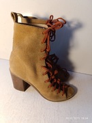 Botki skórzane wiosenne RESERVED 