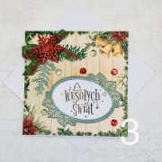 Kartki świąteczne, kartka Boże Narodzenie ręcznie robione z kopertą