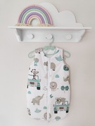 Spiworek niemowlęcy safari auta