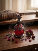 Szklany Flakon z Aplikatorem. Perfumetka. 15ml. Ozdobna buteleczka. Szkło.