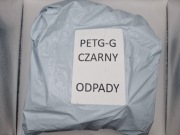 PETG odpady z druku 3D czarne 1,1 kg recykling DIY