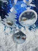 ozdoby świąteczny +eleganckie pudełko prezentowe