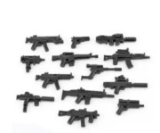 Zestaw broni współczesnej różnego rodzaju WW2 kompatybilne z Lego, Cobi