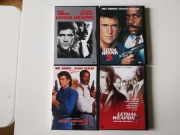 ZABÓJCZA BROŃ- KOMPLET- 1,2,3,4 -DVD- POLSKIE NAPISY -MEL GIBSON - Snappery