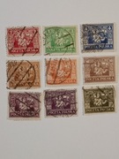 Rok 1922. Fi 152-159,kasowane ,wydanie dla górnego Śląska 