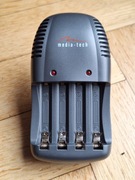 Ładowarka do baterii akumulatorków AA, AAA paluszków media-tech 230V