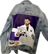Kurtka jeansowa ręcznie customizowana Kaz Bałagane