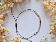 Bransoletka Zodiakalna RYBY - Talizman-akwamaryn, fluoryt, kwarc różowy