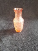 Wazon rozalinowy "Lodowy Grys" Huta Szkła "Prądniczanka" 