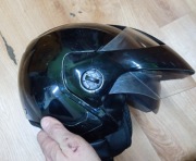 KASK OTWARTY  CZARNY | M | AWINA 57-58 cm z blendą 