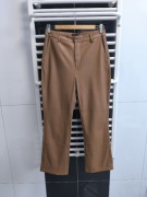 Karmelowe spodnie Ginatricot – eco skóra rozmiar 36