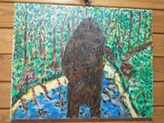 Obraz malowany własnoręcznie na płótnie akrylem.Galeria Rene