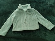 Miętowa kurtka / futerko – krótka, miękka i stylowa rozm. S