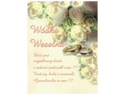 NAKLEJKI NA WÓDKĘ WESELNĄ etykiety na alkohol 50sztuk