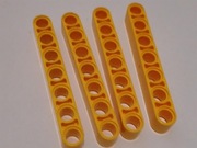 lego technic belki linfram żółte 4szt