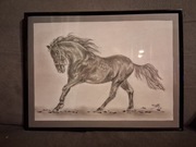 Obraz rysunek koń konie