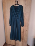 suknia butelkowa zieleń stan idealny rozmiar 42