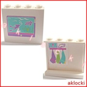 LEGO Friends 60581pb064 PANEL 1x4x3 z 41015 Dolphin Cruiser - 1 szt