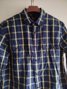 Nowa granatowa koszula w żółtą kratkę Lee M Regular fit