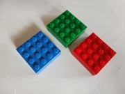 LEGO mix kolor trzy klocki magnetyczne 388c01 unikat