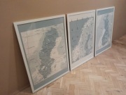 Mapy Skandynawii w ramach. Nowe. Duże 105 x 75