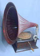 Patefon Tubowy 1920 Gramofon Thorens Szwajcaria 