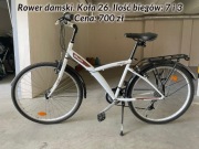 rower damski biały