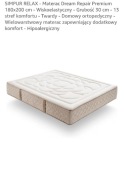 SIMPUR RELAX - Materac 180x200 cm - Grubość 30 cm - 13 stref komfortu
