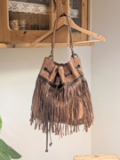 A.S. 98 torba torebka z frędzlami skóra naturalna
