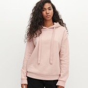 Reserved Nowa bluza z kapturem pudrowy róż XS