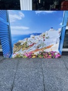 Obraz Santorini na płótnie 120x160