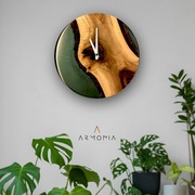 Zegar | Żywica Epoksydowa i Orzech Włoski