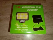 LAMPA SOLARNA LED CZUJNIK RUCHU ZMIERZCHU ZEWNĘTRZNA HALOGEN OGRODOWA PILOT