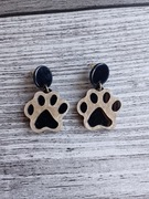 Nowe oryginalne kolczyki By Dziubeka łapki kot 