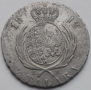 1/3 Talara (2 złote) 1812. Księstwo Warszawskie. Stan II-