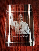 Kryształ z Papieżem 3D