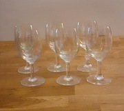 kieliszki ze szkła opalizującego z lat '60 , komplet 6 szt.